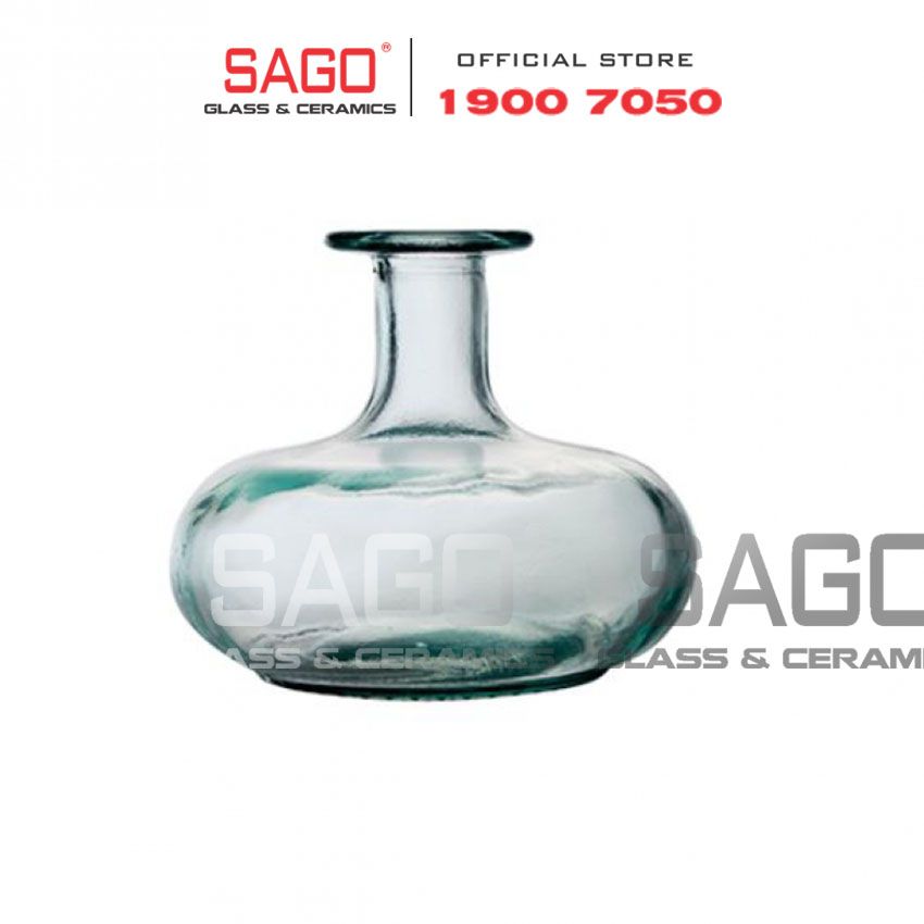 VSM V4402 - Bình Hoa Thủy Tinh Tái Chế Vidrios San Miguel FLORERO BOTELLA Cao 12cm | Nhập Khẩu Tây Ban Nha