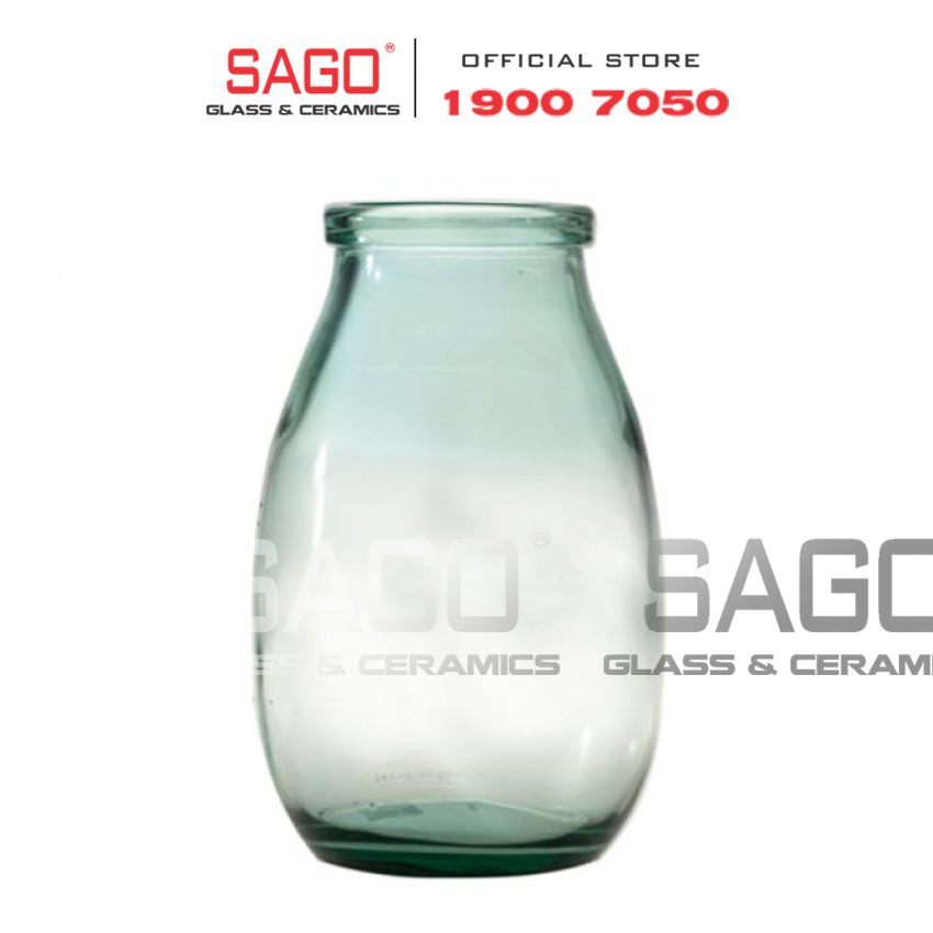 VSM V5982 - Bình Hoa Thủy Tinh Tái Chế Vidrios San Miguel JARRON MONTANA Cao 28cm | Nhập Khẩu Tây Ban Nha