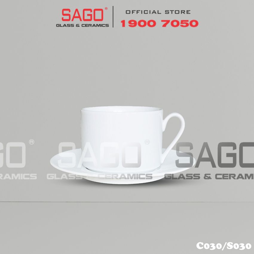 CK C030/S030 - Bộ Tách sứ CK Cappuccino 240ml