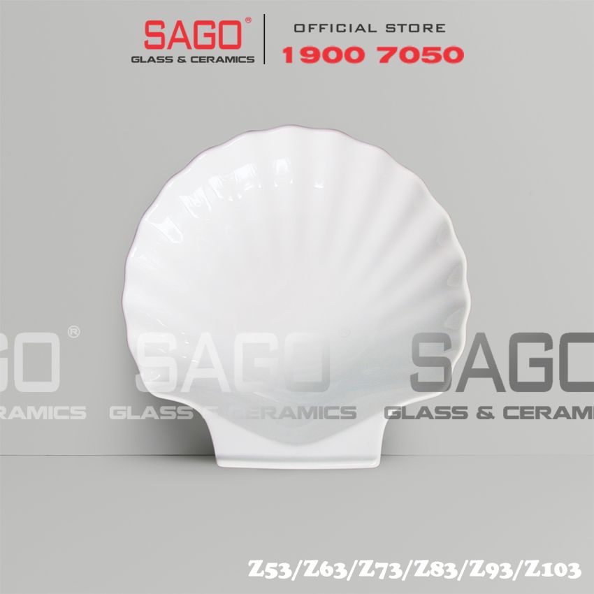 CK Z53/Z63/Z73/Z83/Z93/Z103 - Dĩa Sò Sứ Ck | Trắng Trơn , Tùy Chọn kích Thước