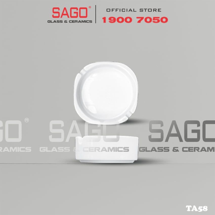CK TA58 - Gạt Tàn Sứ CK 9cm