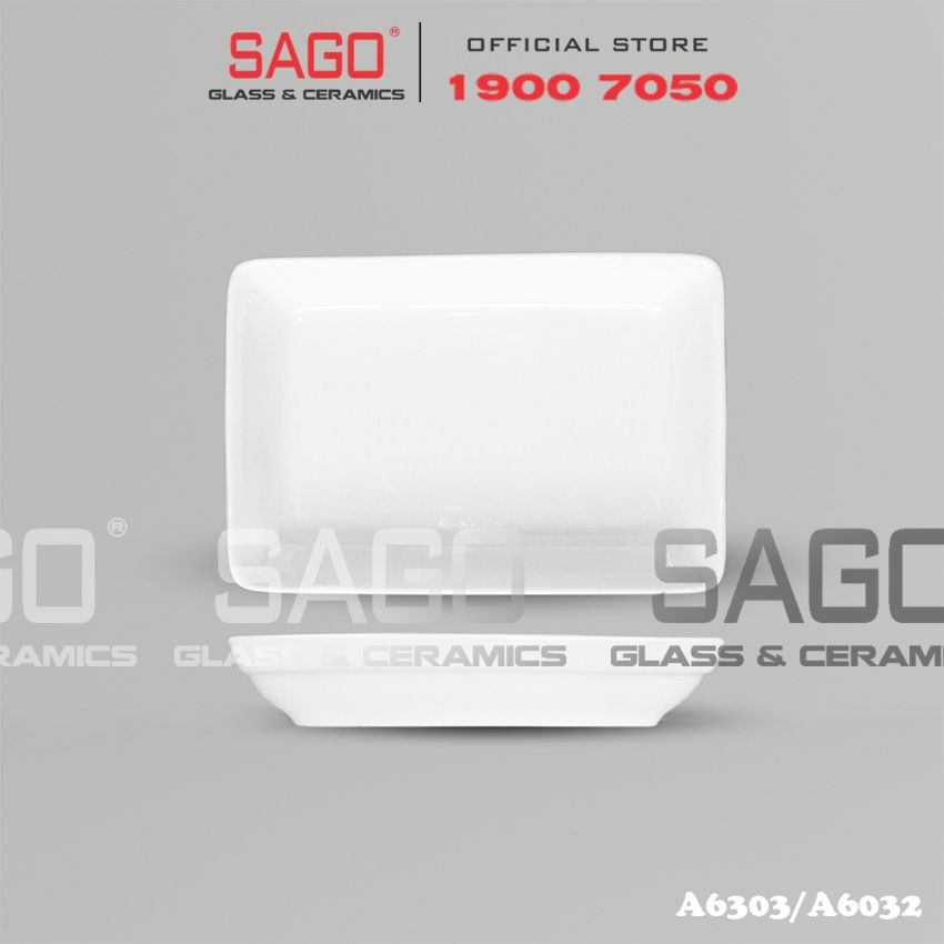 CK A6303/A6302 - Dĩa Lót Khăn Sứ Ck | Trắng Trơn , Tùy Chọn Kích Thước