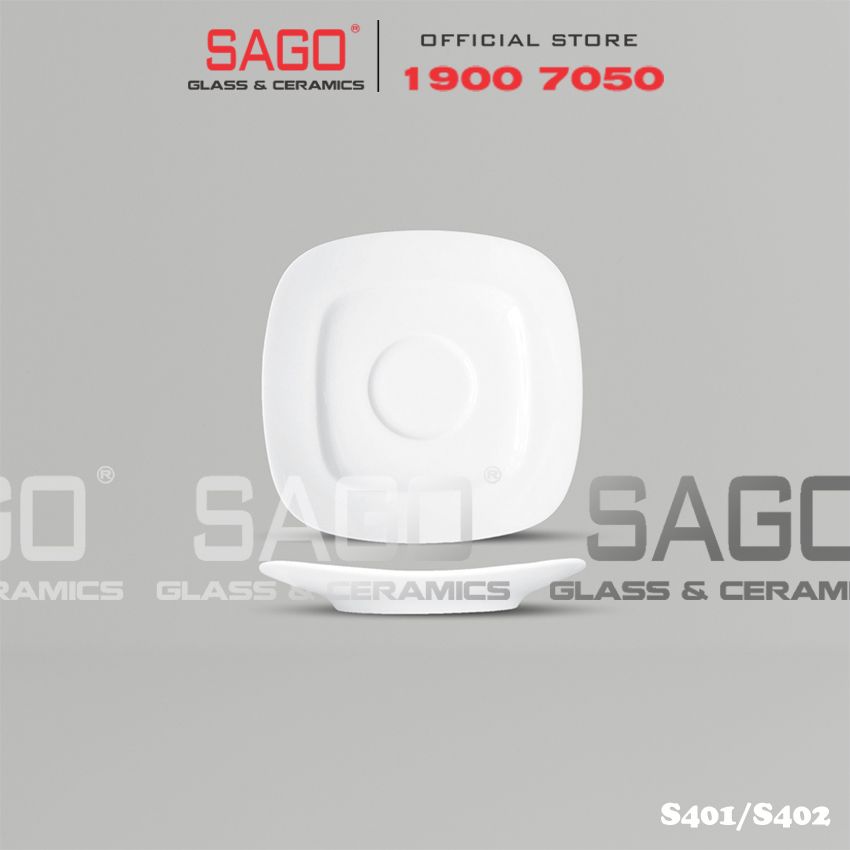 CK S401/S402 - Dĩa Lót Sứ CK , Tùy Chọn Kích Thước