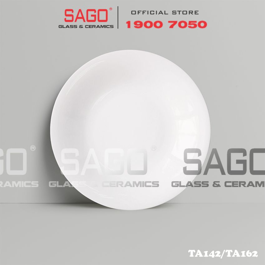 CK TA - Dĩa Sứ Tròn Sâu ( TA ) | Trắng Trơn , Tùy Chọn Kích Thước