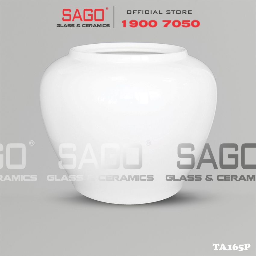 CK TA165P - Hủ Đựng Không Nắp Sứ CK 2600ml