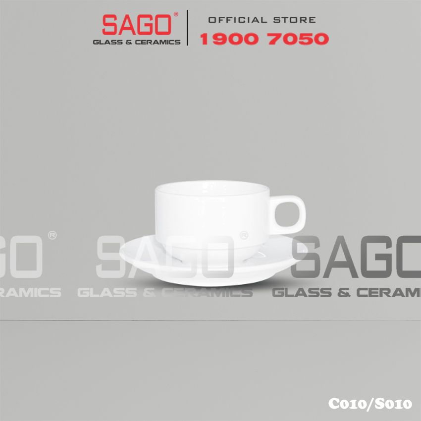 CK C010/S010 - Bộ Tách Sứ CK Cappuccino 120ml