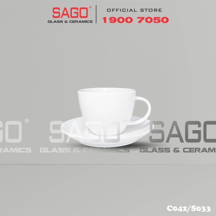 CK C042/S033 - Bộ Tách Sứ CK Cappuccino 195ml