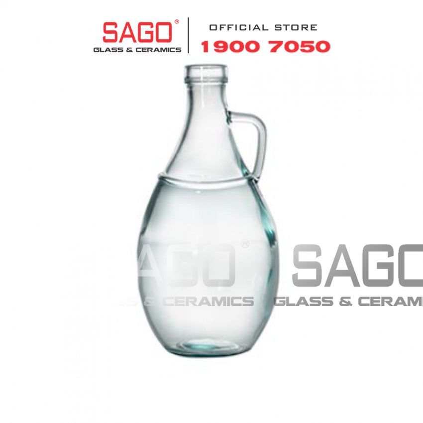 VSM V5549 - Bình Hoa Thủy Tinh Tái Chế Vidrios San Miguel JARRON C/ASA Cao 26cm | Nhập Khẩu Tây Ban Nha
