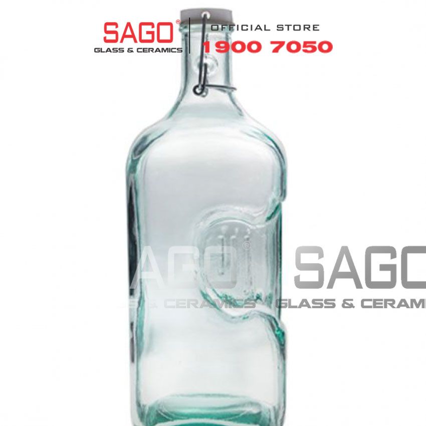 VSM V5729 - Chai Thủy Tinh Tái Chế Vidrios San Miguel BOTELLA FRIGO 2.0 Lít | Nhập Khẩu Tây Ban Nha
