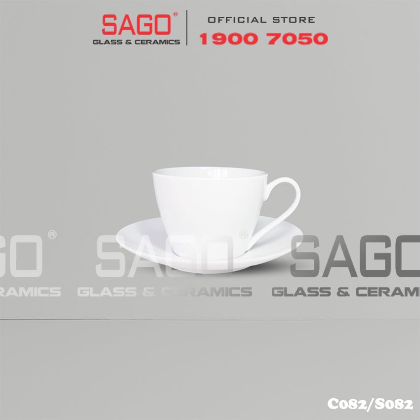 CK C082/S082 - Bộ Tách Sứ CK Cappuccino 255ml