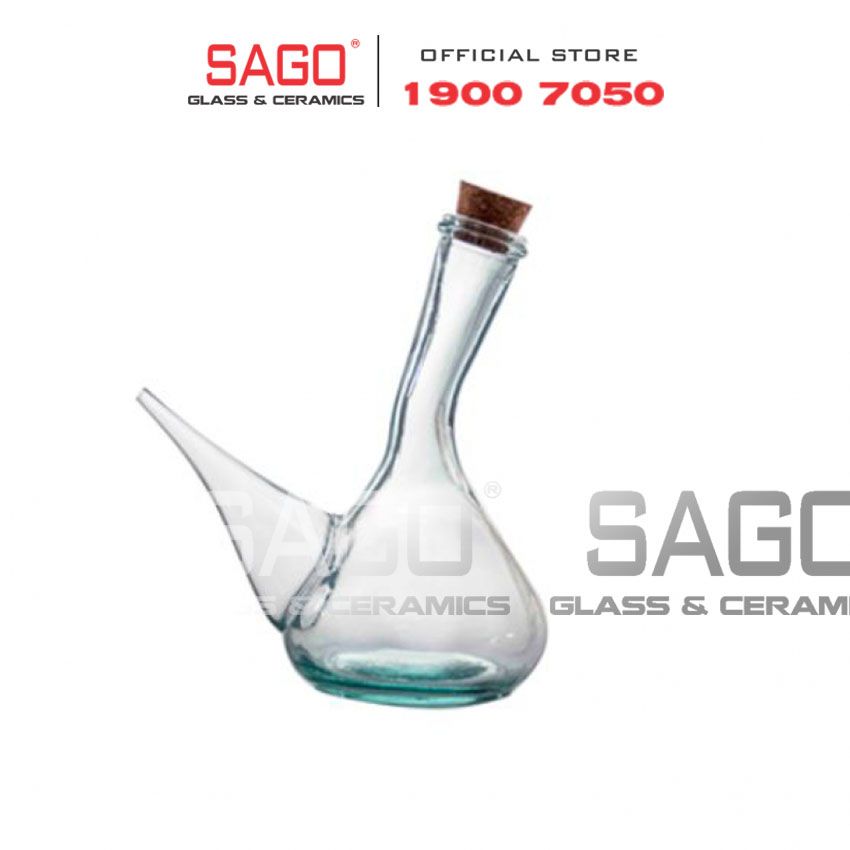 VSM V4227.1 - Bình Thủy Tinh Tái Chế Vidrios San Miguel PORRON MAQUINA T/CORCHO 500ml | Nhập Khẩu Tây Ban Nha