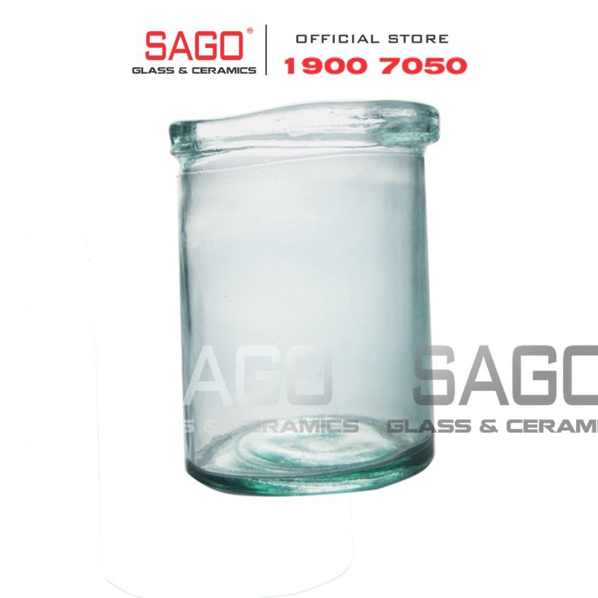 VSM V4749 - Bình Hoa Thủy Tinh Tái Chế Vidrios San Miguel JARRON CILINDRO SIMPLICITY Cao 20cm | Nhập Khẩu Tây Ban Nha