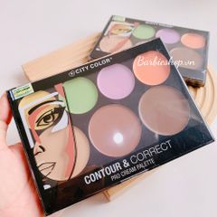 Bảng Tạo Khối Và Che Khuyết Điểm City Color 7 Ô Contour & Correct Cream Palette