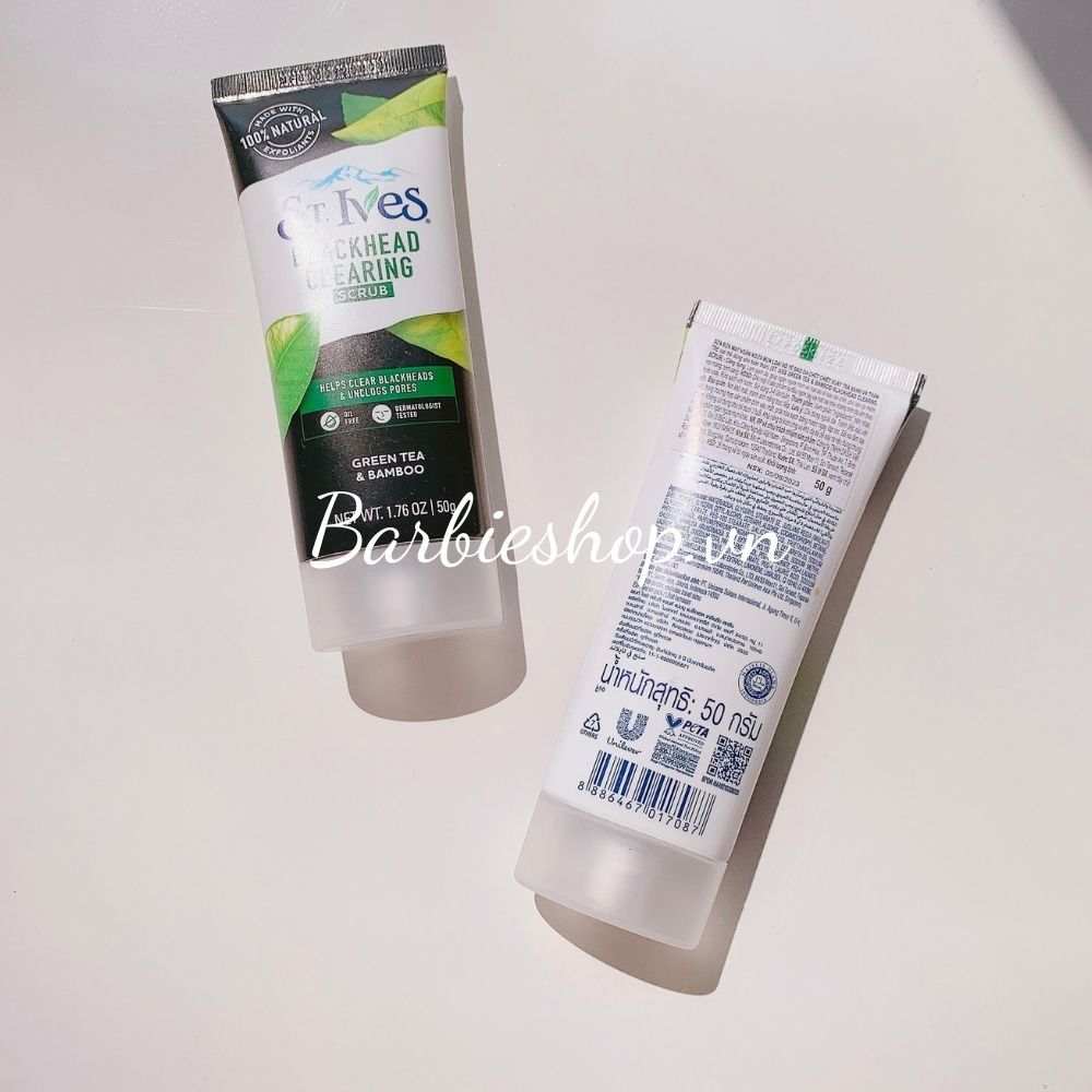 [Mẫu Mới] Sữa Rửa Mặt St.Ives Fresh Skin Scrub + Blackhead Clearing Scrub 90g - 50g