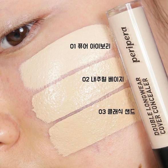 Che Khuyết Điểm Peripera Double Longwear Cover Concealer 5.5g