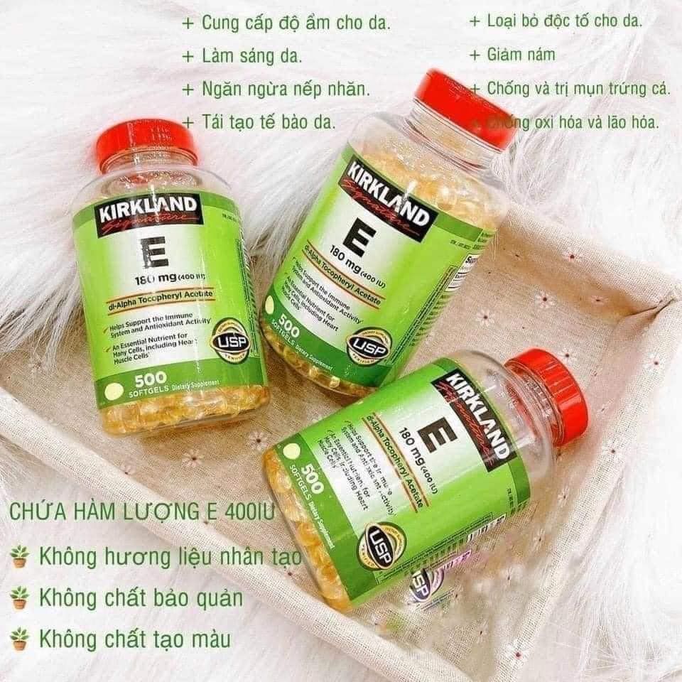 Viên Uống Kirkland Vitamin E 400 IU 500 Viên