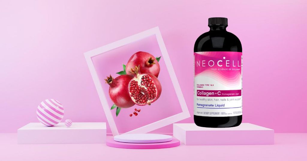 TPCN COLLAGEN NƯỚC VỊ LỰU - Nước Uống  Collagen + C Neocell Pomegranate Liquid 473ml USA