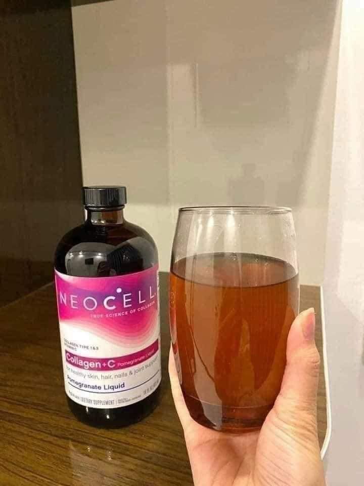 TPCN COLLAGEN NƯỚC VỊ LỰU - Nước Uống  Collagen + C Neocell Pomegranate Liquid 473ml USA
