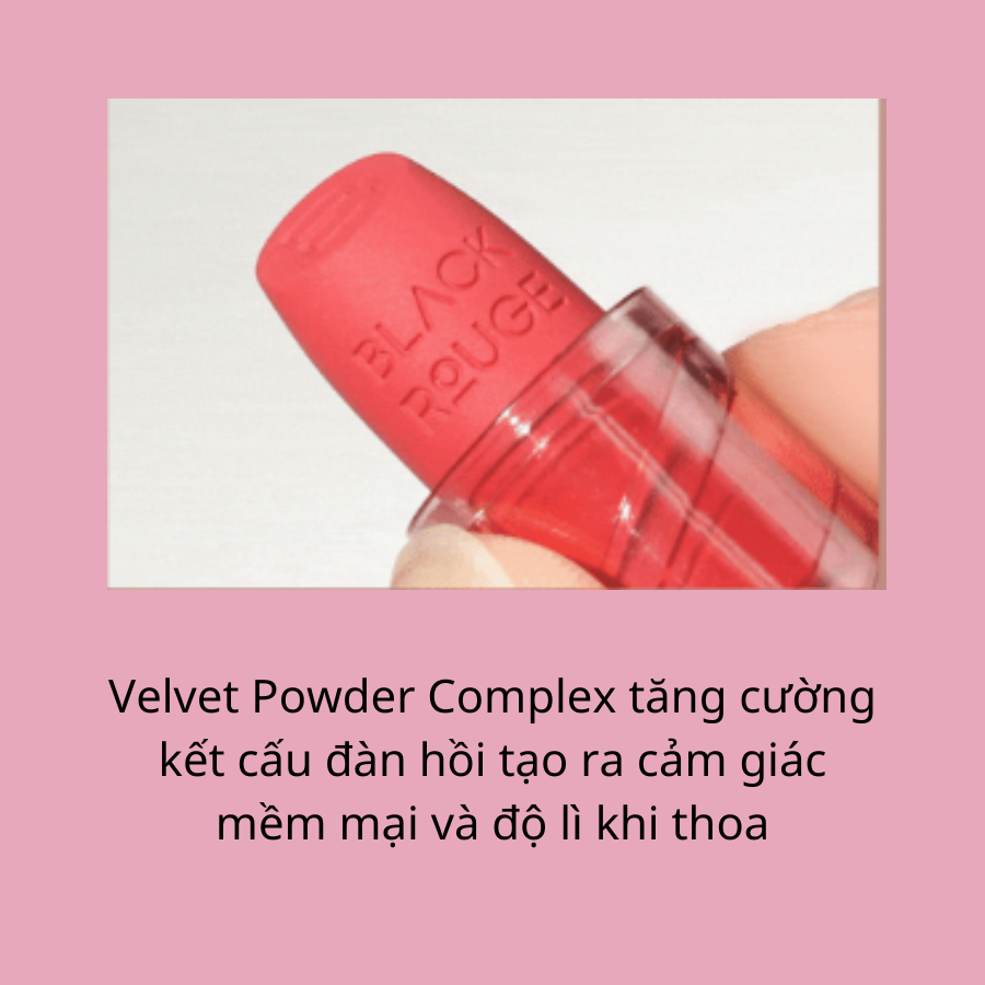 (New 2022) Mới Nhất - Son Thỏi Black Rouge Wearable Velvet Lipstick Mood Touch Lip