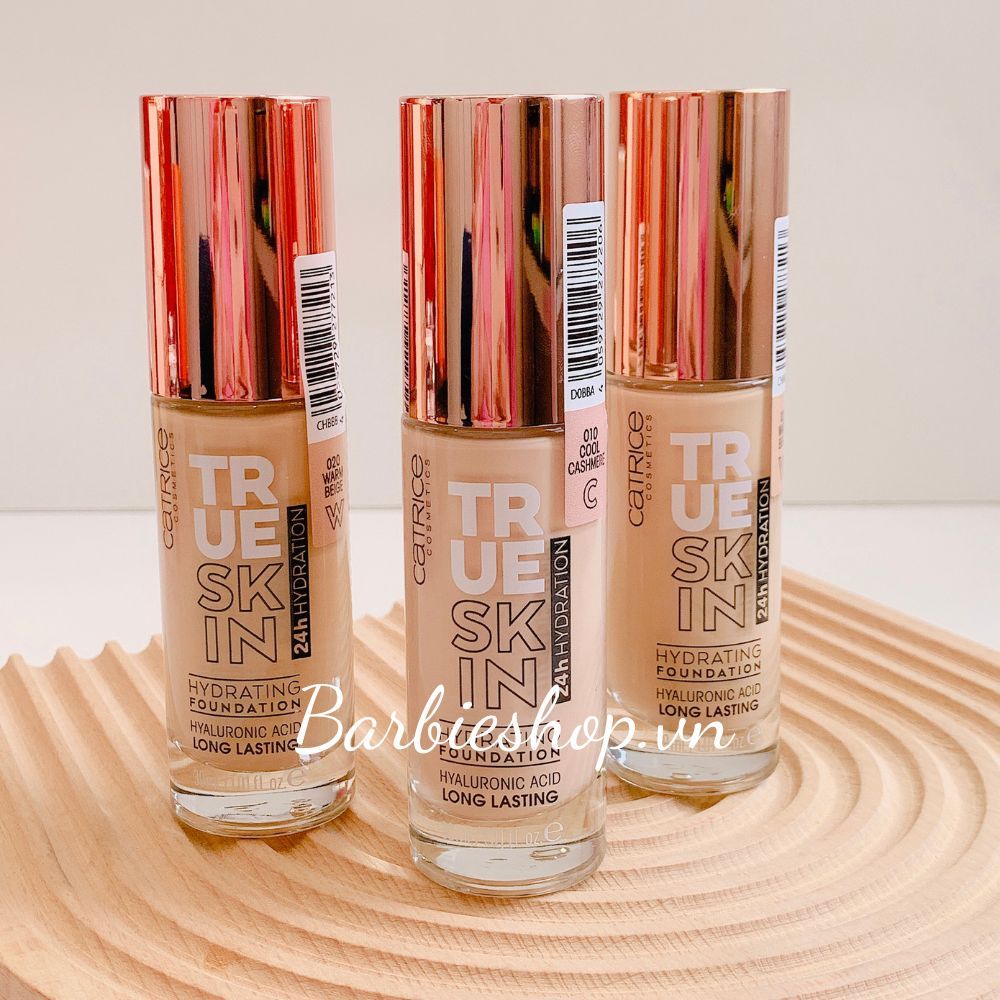 Kem Nền Dưỡng Ẩm Catrice True Skin Hydrating Foundation 30mL - Màu 10, 20