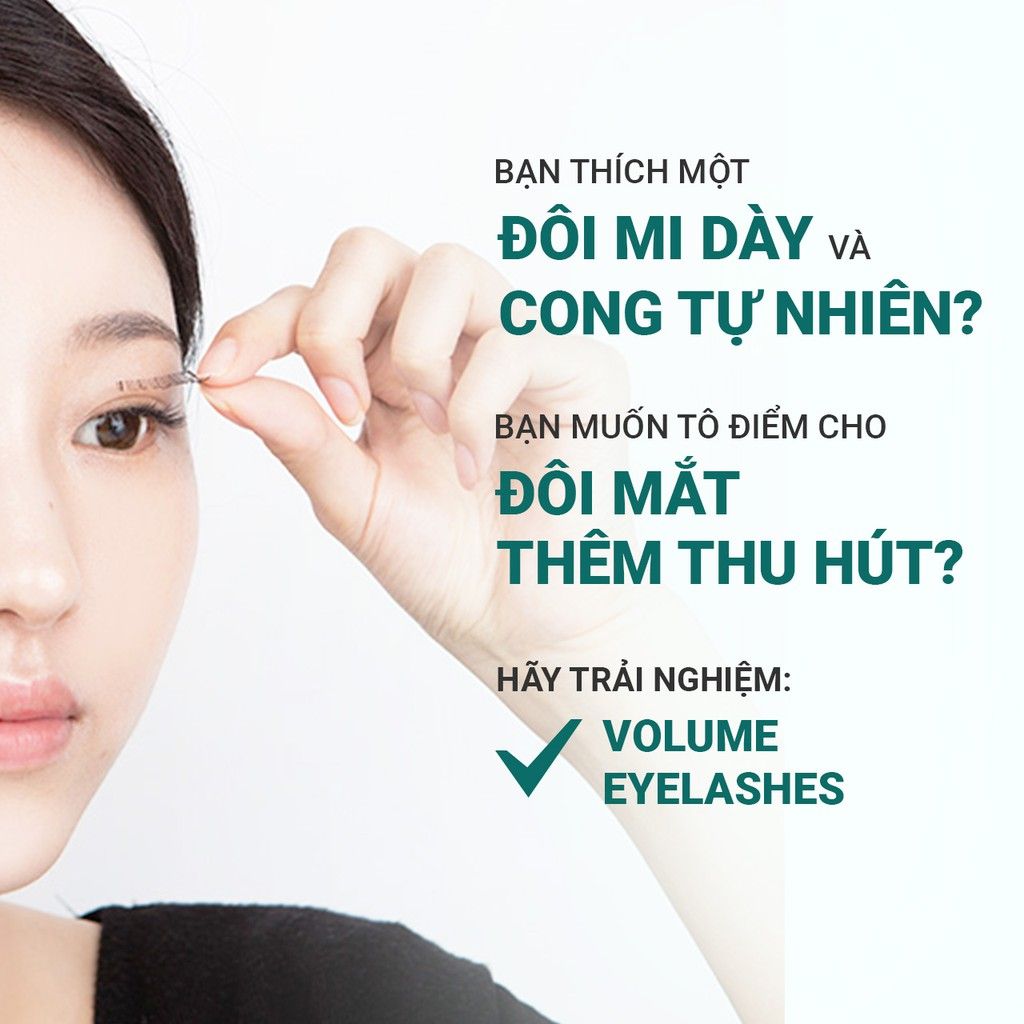 Lông Mi Giả Làm Dày Mi Innisfree Volume Eyelashes (1 Bộ)