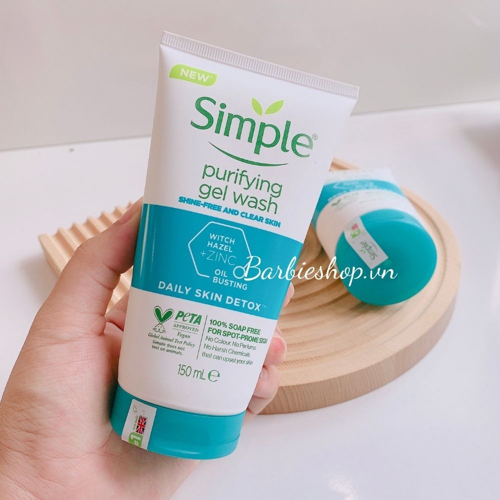 [Mẫu Mới] Sữa Rửa Mặt Simple Facial Wash 150ml Đủ Dòng