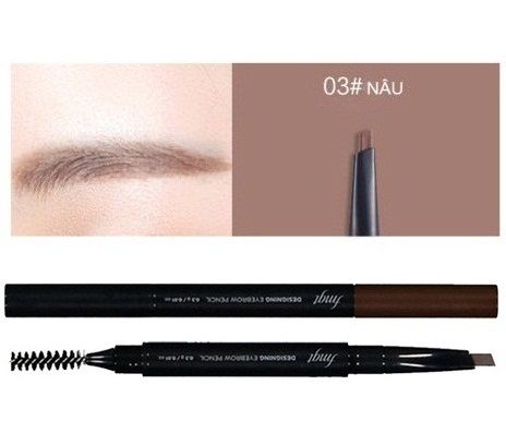 Chì Kẻ Mày 2 Đầu The Face Shop Designing Eyebrow Pencil