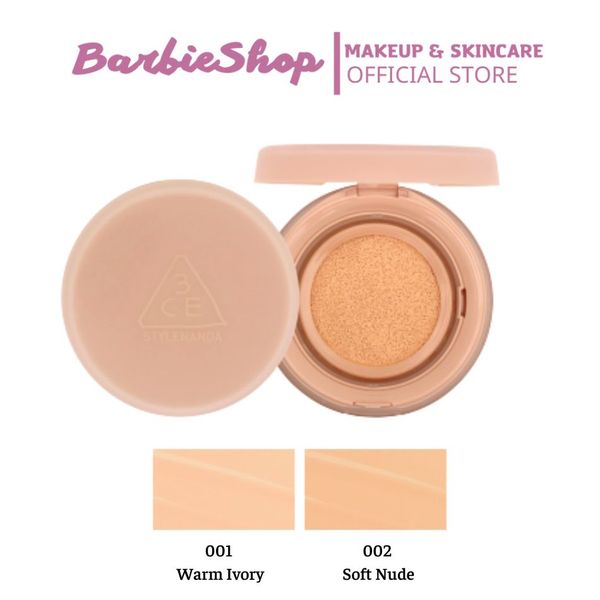 Phấn Nước 3CE Glow + Soft Matte Fit Cushion (Kèm 1 Lõi)