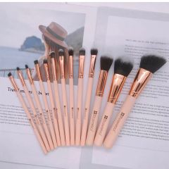 Bộ Cọ Trang Điểm BH Cosmetic Chic Brush Set With Bag 14 Cây - cọ túi hồng