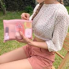 Túi Lưới Đựng Mỹ Phẩm 3CE Mesh Pouch Rumour