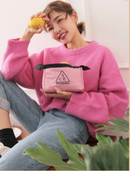 Túi Vải Đựng Mỹ Phẩm 3CE Rumour Pouch Pink - Black