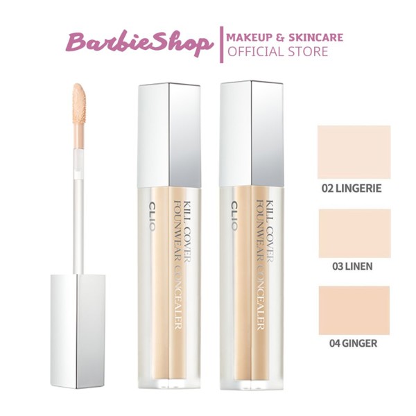 Che Khuyết Điểm Clio Kill Cover Founwear Concealer 6g (Tone 2-BP, Tone 3-BY)