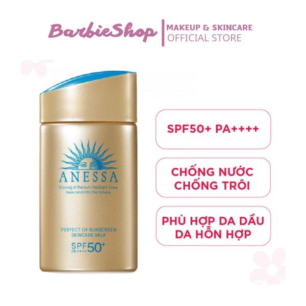 Kem Chống Nắng Anessa Perfectuv Suncreen Skincare Milk - Màu Nâu 60ml - 20ml