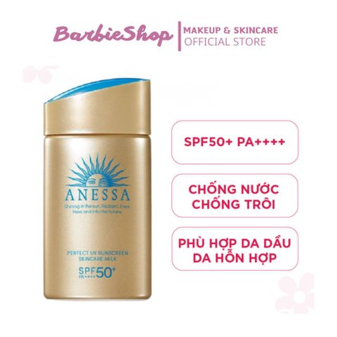 Kem Chống Nắng Anessa Perfectuv Suncreen Skincare Milk - Màu Nâu 60ml - 20ml