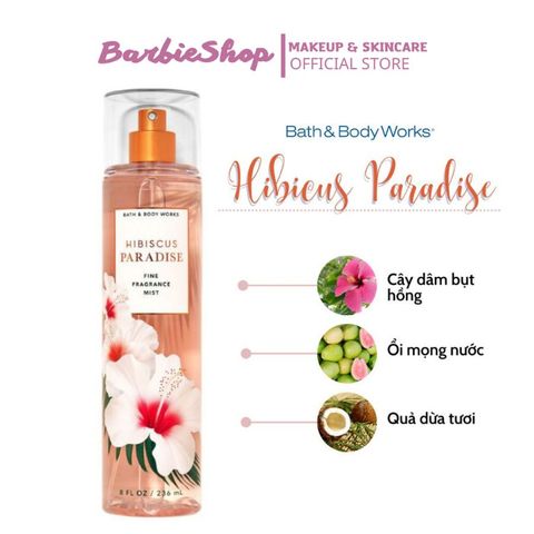 Xịt Thơm Bath & Body Works Hibiscus Paradise Fine Fragrance Mist