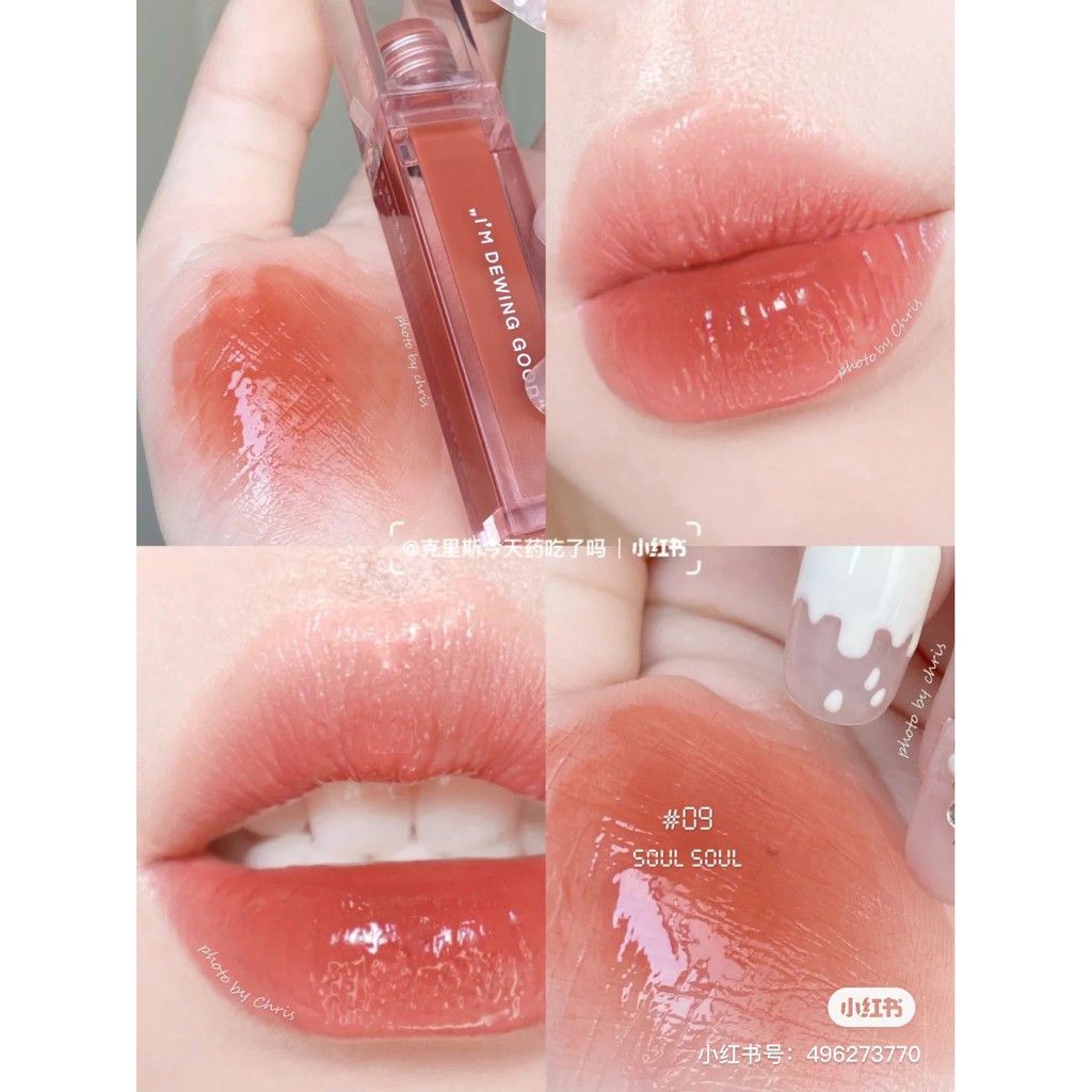 [Thanh Lý Mất Vỏ] Son Bóng Amuse Dew Tint Hàn Quốc