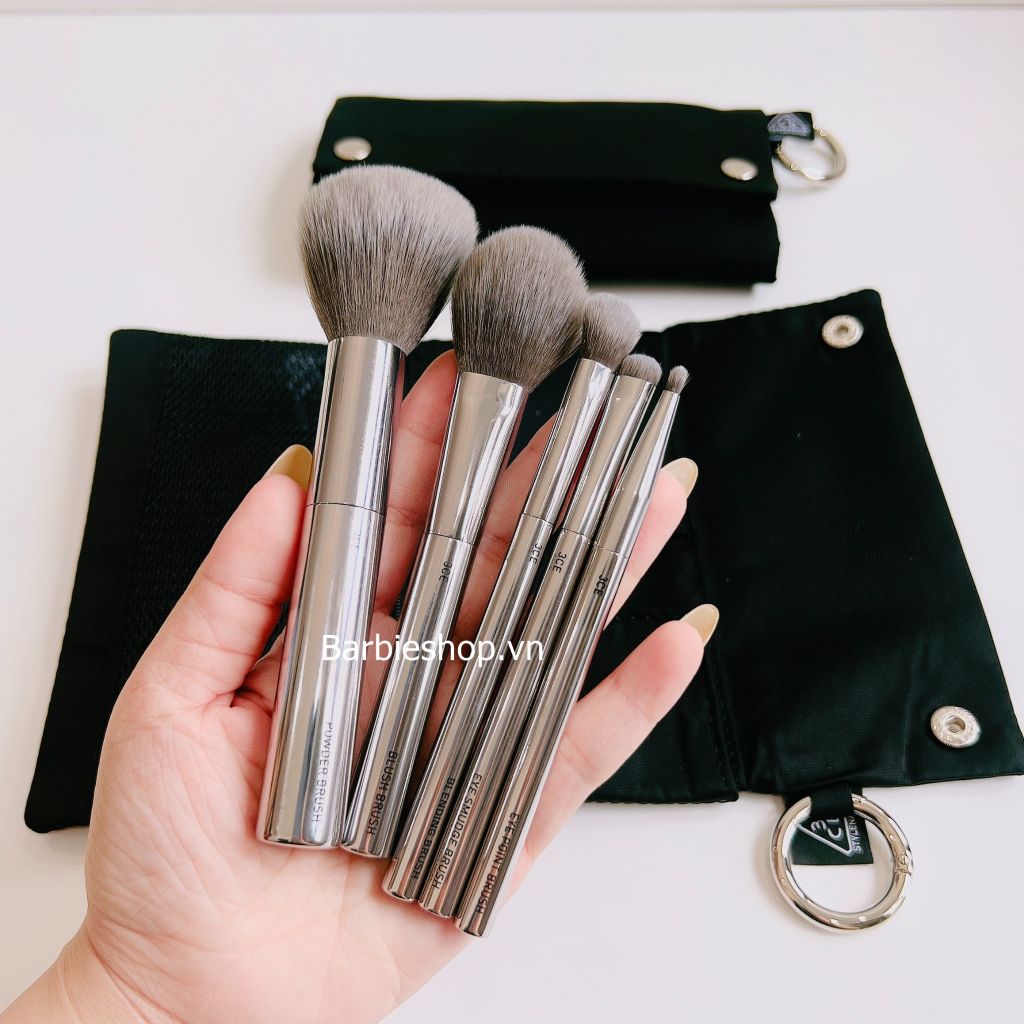 (MỚI NHẤT) BỘ CỌ 3CE ESSENTIAL BRUSH KIT (5 CỌ) + TÚI ĐEN