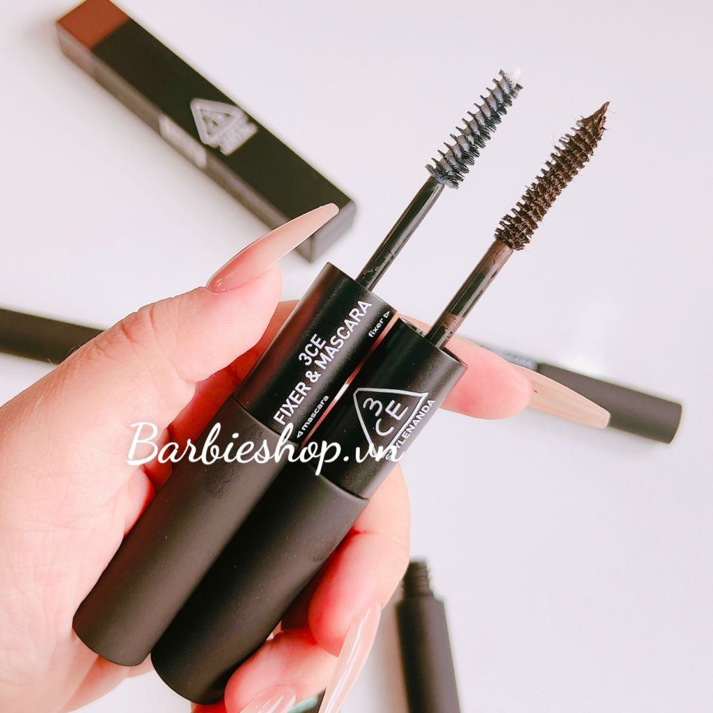 Mascara 3CE Fixer & Mascara 2 Đầu 5,5g