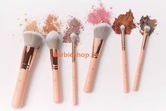 Bộ Cọ Trang Điểm BH Cosmetic Chic Brush Set With Bag 14 Cây - cọ túi hồng