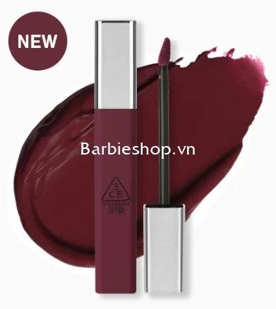 (NEW) Son Kem 3CE CLOUD LIP TINT #DEVOTEE #CERISE #NODDING Cây Vuông Vỏ Nhám - Mẫu mới