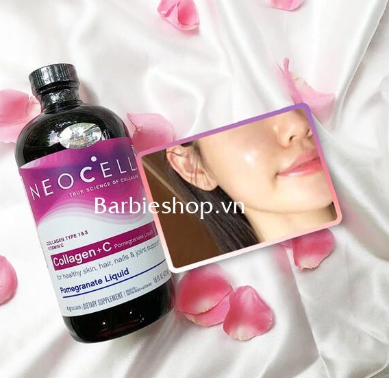 TPCN COLLAGEN NƯỚC VỊ LỰU - Nước Uống  Collagen + C Neocell Pomegranate Liquid 473ml USA