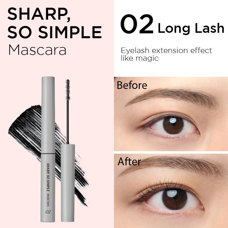 [Mẫu Mới] Mascara Clio So Simple Curling + Longlash (01, 02) - Màu Xám