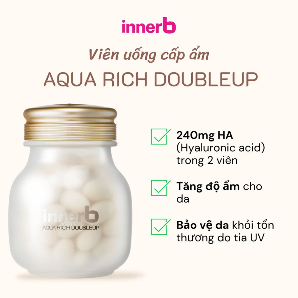 Viên Uống Cấp Nước Collagen Innerb Aqua Rich - 56 viên, 70 viên