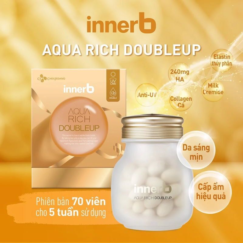 Viên Uống Cấp Nước Collagen Innerb Aqua Rich - 56 viên, 70 viên