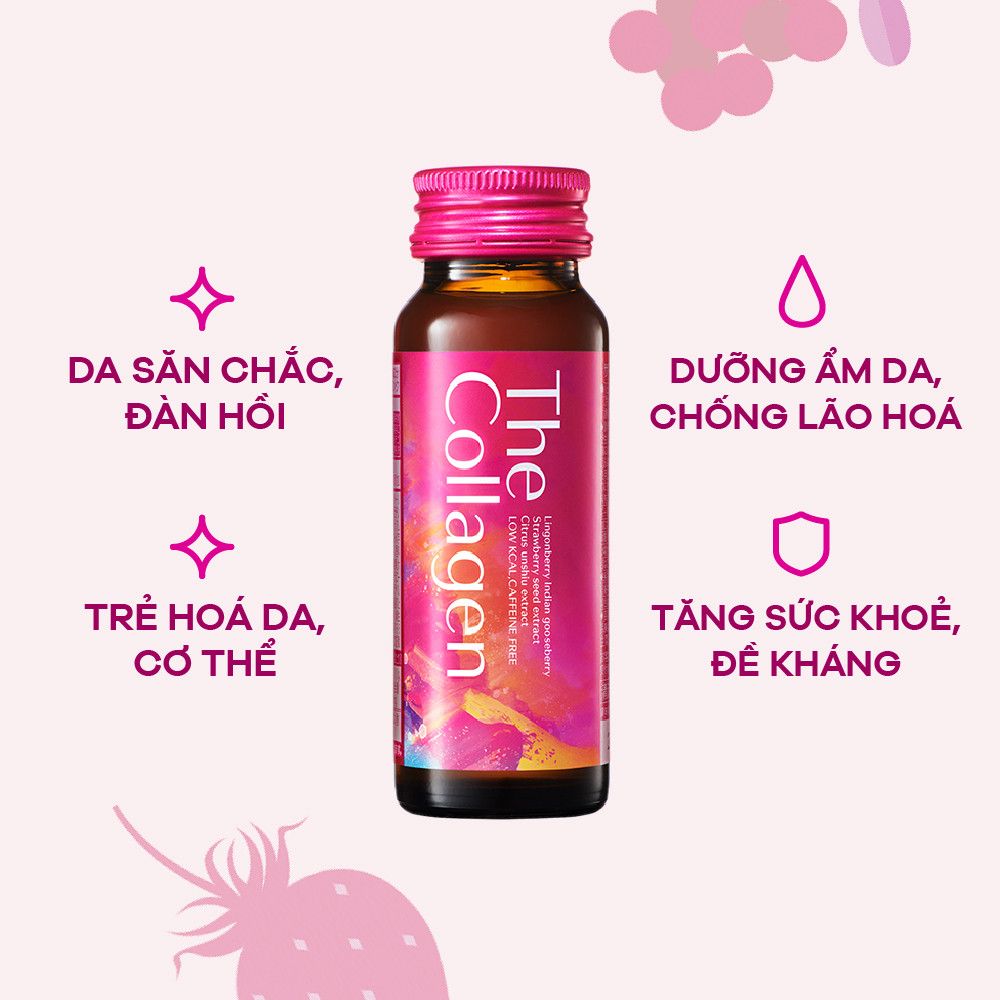 Nước uống The Collagen Shiseido - Nhật Bản (Hộp 10 chai x 50ml)