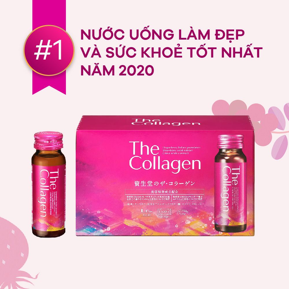 Nước uống The Collagen Shiseido - Nhật Bản (Hộp 10 chai x 50ml)