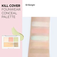 Bảng Che Khuyết Điểm Triệt Sắc Clio Kill Cover Founwear Conceal Palette 1g*4/ 2g*1