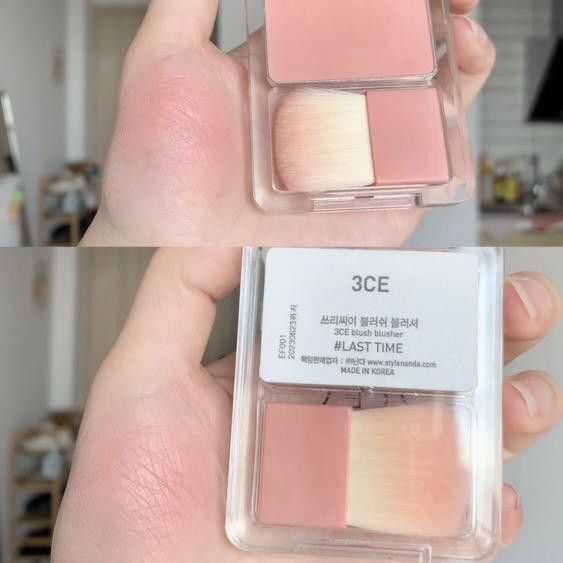 [Mẫu Mới] Má Hồng 3CE Blush Blusher + Kèm Cọ (Double Think + Last Time + Little More)