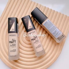 ( MẪU MỚI ) Kem Nền Catrice All Matt Plus Shine Control Make Up 18H 30ml 15C 10N 20N