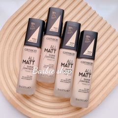 ( MẪU MỚI ) Kem Nền Catrice All Matt Plus Shine Control Make Up 18H 30ml 15C 10N 20N